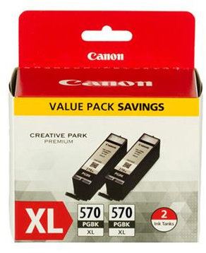 Canon PGI-570XL BK 2x originální inkoustová náplň duopack