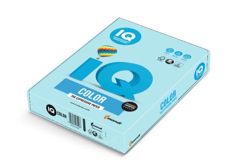 Papír IQ Color A4 160g MB30 pastelová středně modrá 250listů
