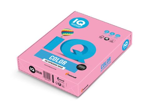 Papír IQ Color A4 120g PI25 pastelová růžová 250listů