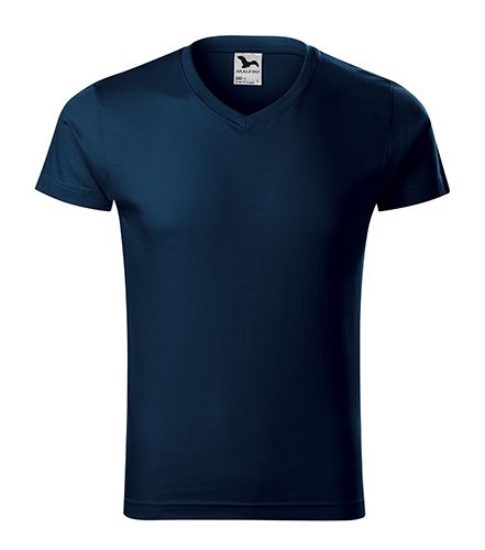 MALFINI Tričko pánské Slim Fit V-neck