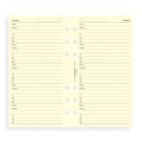 Filofax adresář krémový A6