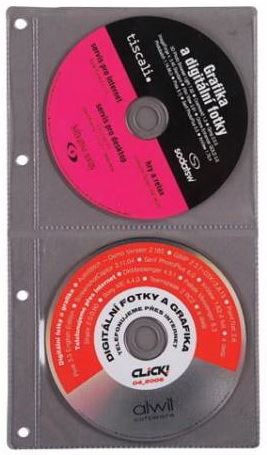 Náplň do diáře ADK formát A4 obal na 2 CD/DVD