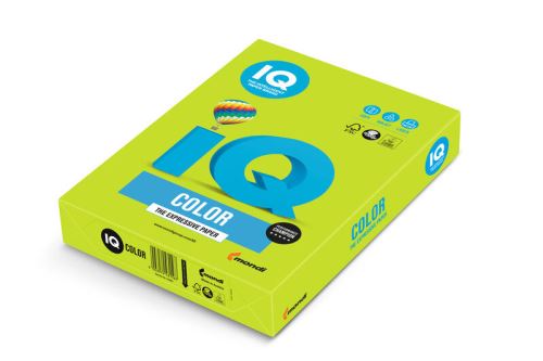 Papír IQ Color A4 160g LG46 intenzivní olivově zelená 250listů
