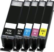 Canon PGI-550Bk XL Black kompatibilní náplň černá