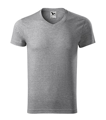 MALFINI Tričko pánské Slim Fit V-neck