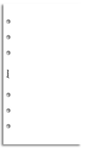 Filofax náplň do diáře formát A6 bílý papír